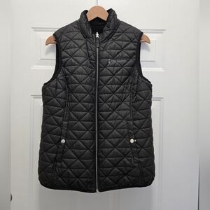 Free Country women's black reversible quilted puffer vest with faux Lining